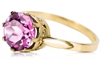 Anillo Artesanía vintage Amatista Oro amarillo de 14 quilates vrc366y